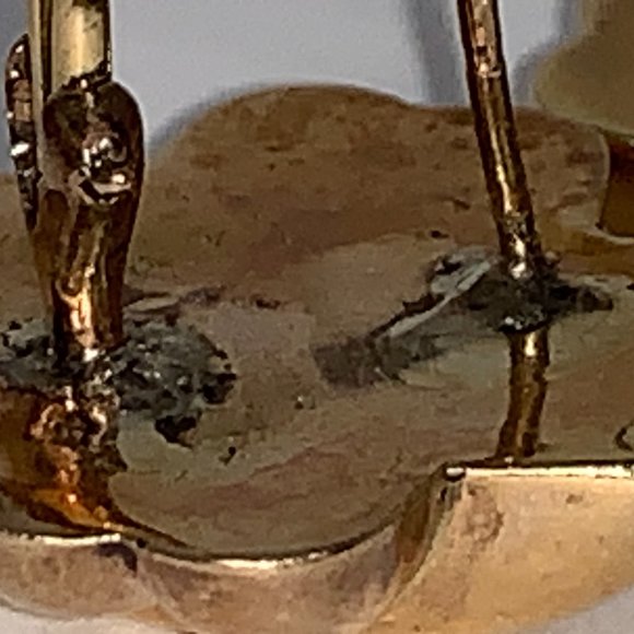 14 Kt Gold X Shaped Earrings - Picture 11 of 14